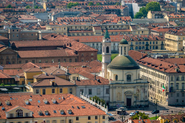 istock Old buildings in Torino, Italy 1453885486