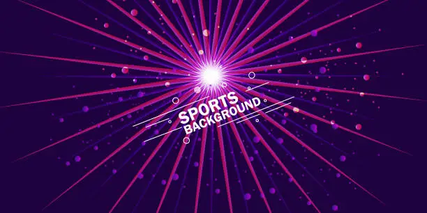 Vector illustration of Sport template Design, Abstract Background, Dynamic Poster