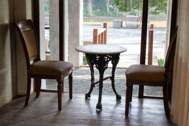 istock Coffee shop or cafe restaurant wooden interior 1453888696