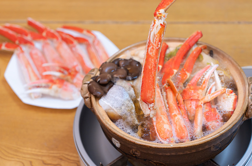 Crab hot pot, a classic winter dish