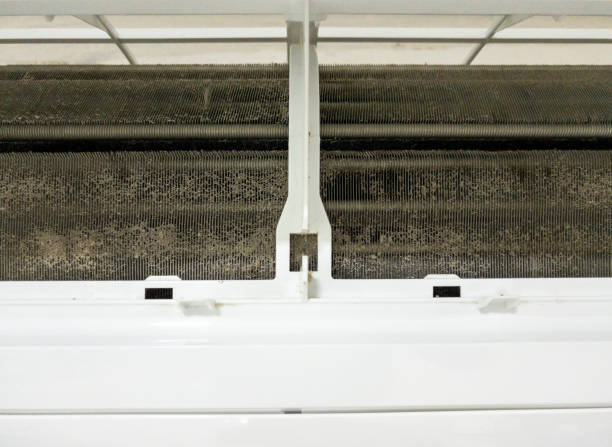 istock The dirty air filter with the many dust. 1453894931