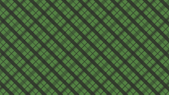 Plaid Fabric Green and Black Colors. St. Patrick's Day Background