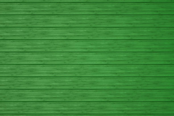 Happy St. Patrick's Day Background Green Wooden Floor