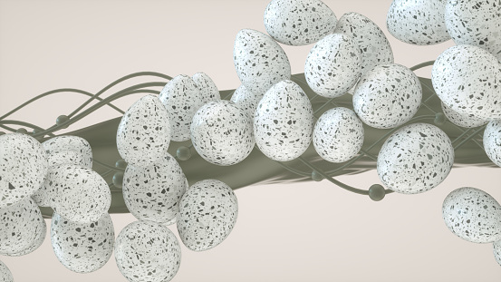 3d rendering of Easter eggs background