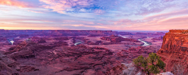 istock Winding Colorado River Overlook Sunset 1453912119
