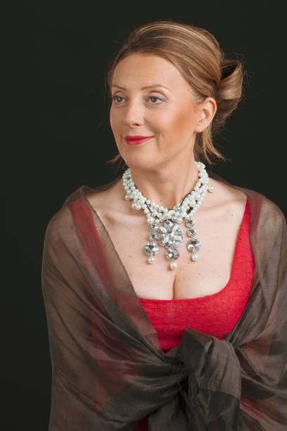 istock Retro Old-fashioned  woman  Portrait 1453914371