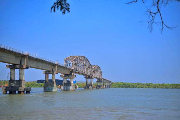 istock Zuari Bridge over Zuari river in Cortalim, Goa. 1453914917
