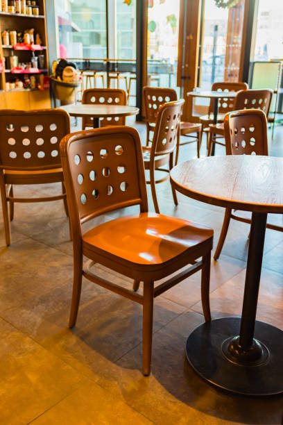 istock A wooden chair in a cafe 1453920307