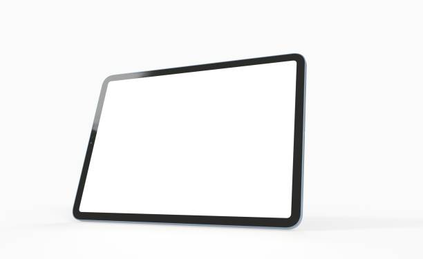 istock 3d render of a modern tablet isolated on a white background with copy space 1453924953