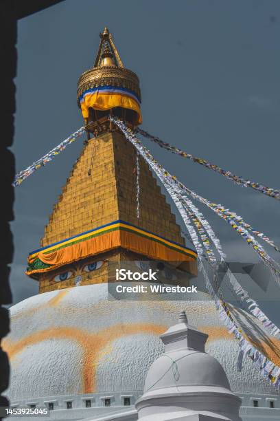 Boudhanath Stupa Buddhist Temple In Kathmandu Nepal Stock Photo - Download Image Now