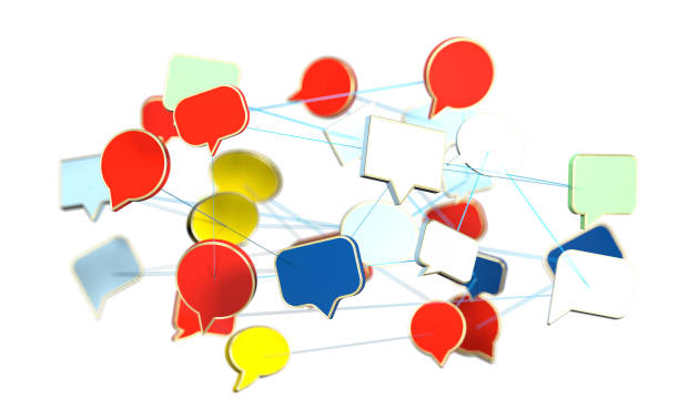 istock Colorful speech bubbles isolated on a white background 1453925285