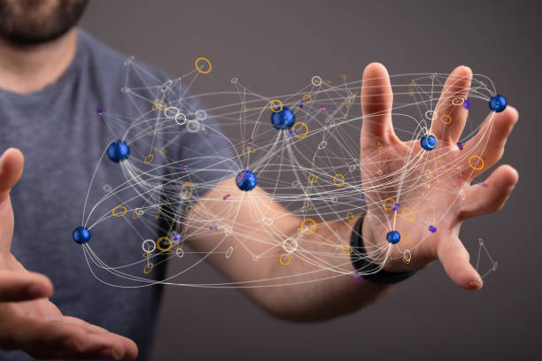 istock 3D illustration of the global digital network connection concept in the hands 1453925767