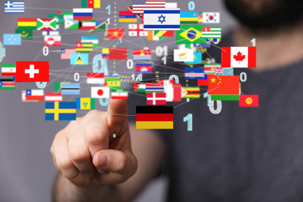 istock 3D rendering of the world map with all states and their flags 1453928953
