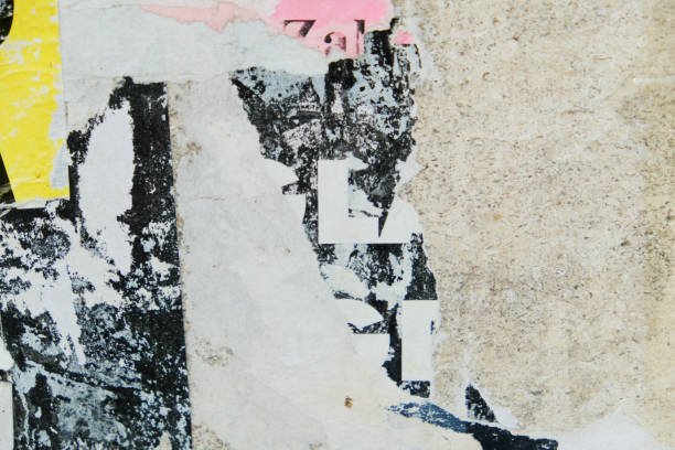istock old and torn street poster background with abstract weathered paper texture 1453930014