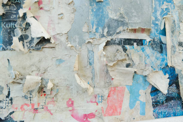istock old and torn street poster background with abstract weathered paper texture 1453930037