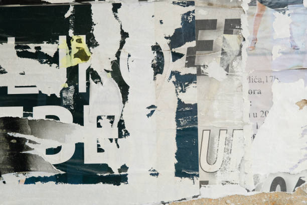 istock old and torn street poster background with abstract weathered paper texture 1453930084