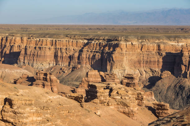 istock Charynsky canyon rocky landscape. Kazakhstan 1453937086