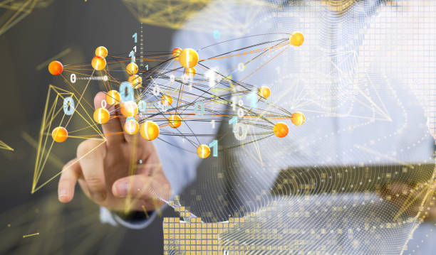 istock 3d rendering of a team connection and social network symbol on a blurry background 1453937908