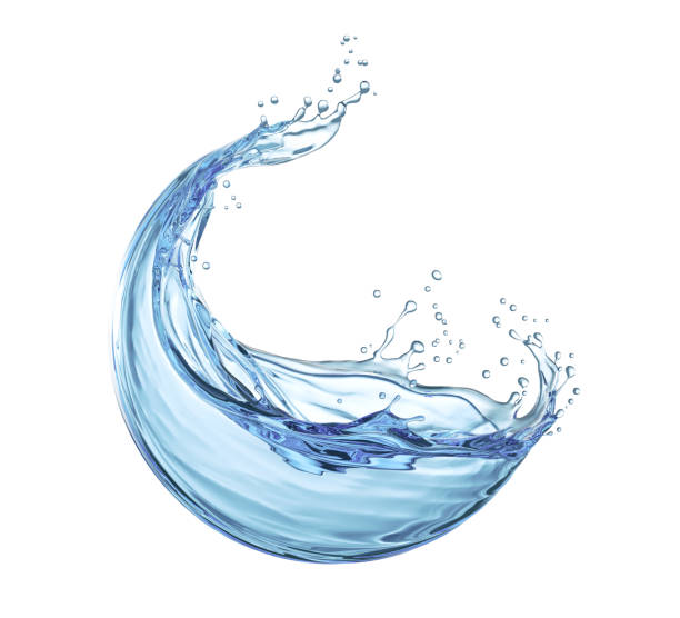 istock water liquid splash in sphere shape isolated on white background, 3d illustration. 1453942767