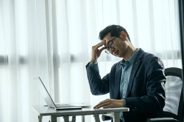 istock Business working overtime,Tired of work 1453942986