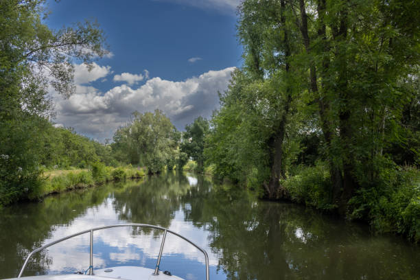 istock Bata Canal from a boat, Czechia / Slovakia 1453943965