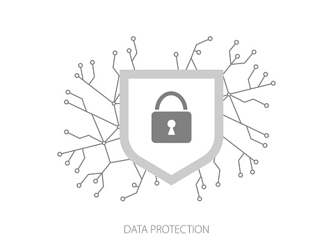 The Concept Of Personal Data Protection Application Security Logo Of ...