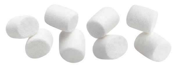 istock Collection of marshmallows on white 1453947718