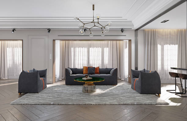 istock Modern Living room interior design 1453949533