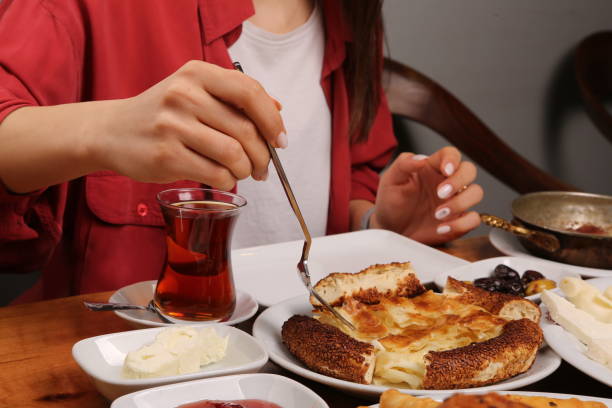 istock Rich and delicious Turkish breakfast 1453950709
