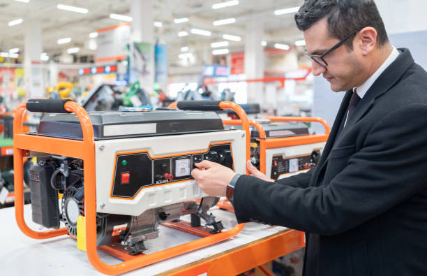 покупка портативный бензин generato - бензиновый генератор стоковые фото и изображения