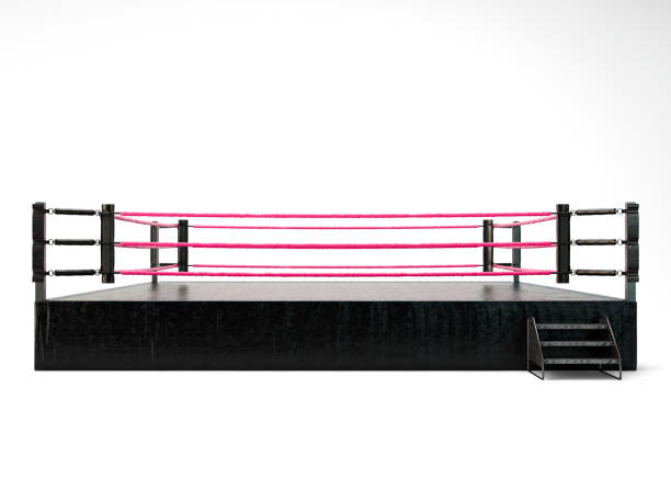 Modern Oversized Wrestling Ring stock photo