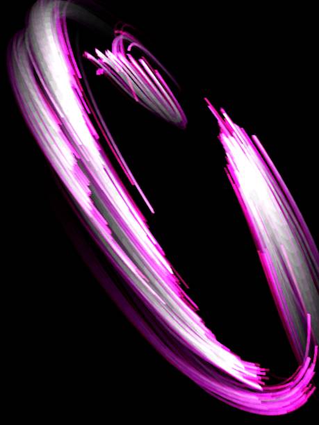 istock Purple and white  color abstract pattern on dark background 1453956657