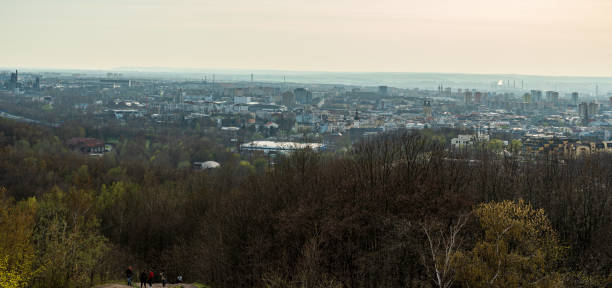 istock Ostrava city from Halda Ema hill in Czech republic 1453957607