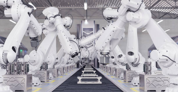 istock Smart Factory Concept. Automated Manufacturing Technology 1453957790