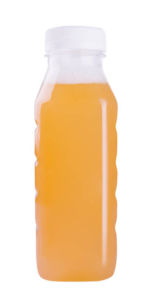 istock small plastic bottle with apple juice on a white 1453960951