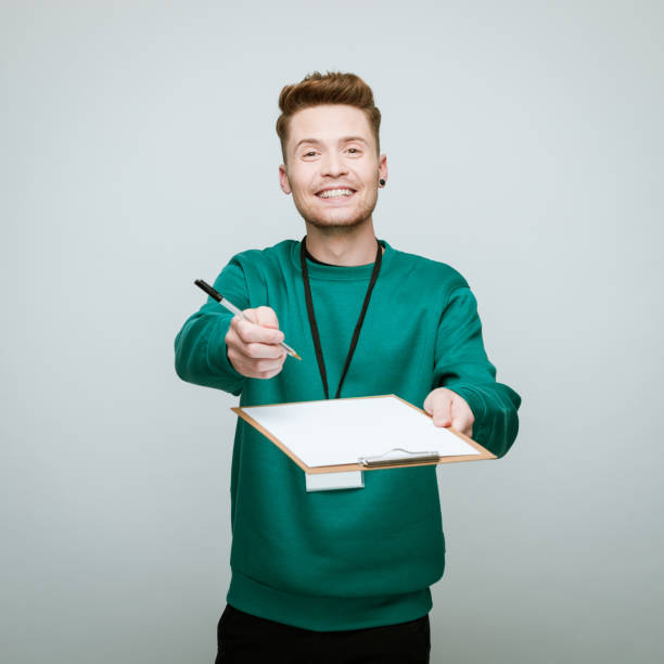 Portrait of a young volunteer