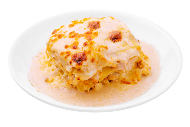 istock Tasty appetizing lasagna served on plate 1453963826