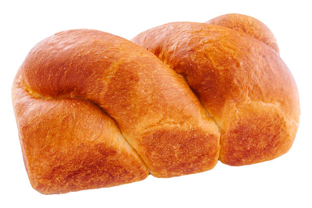 istock Freshly baked bread isolated on white 1453964835