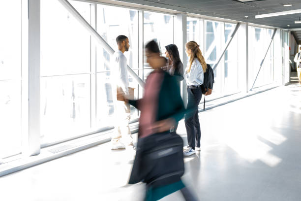 istock Students are talking on the stairs of the university. 1453972963