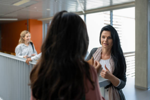 istock Students are talking on the stairs of the university. 1453973027