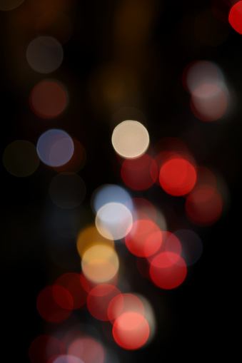 Defocused city lights