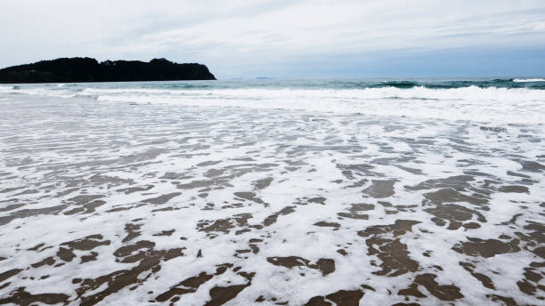 Photo of a beach in New Zealand South Island.