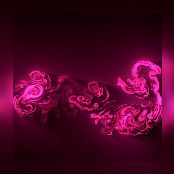 istock Pink and magenta color wave pattern glitter on dark background 1453975856