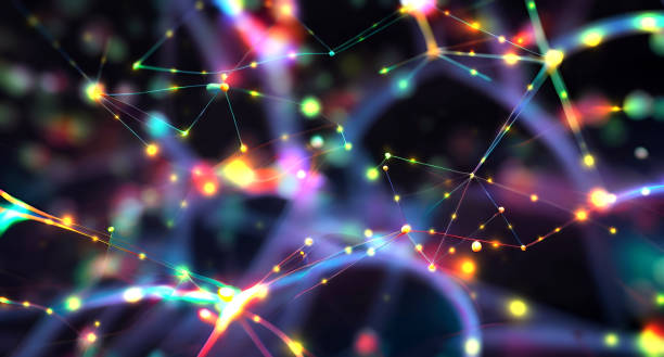 istock Pulsing signals between nerve cells inside a neuronal network - illustration 1453977138