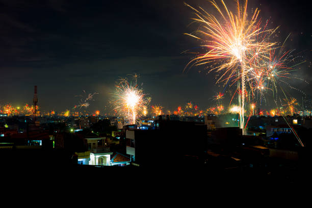 istock firework new year night event at city 1453977248