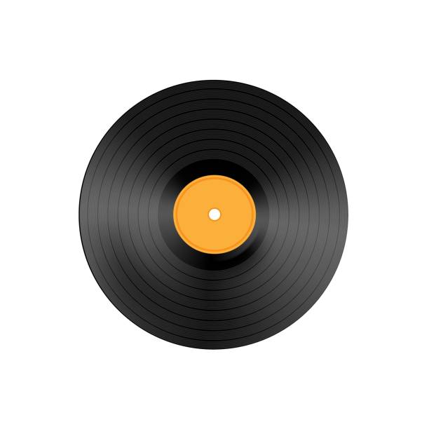 realistic vinyl record. vector, record for gramophone. classic vinyl record for music. editable isolated object. - chelsea stock illustrations