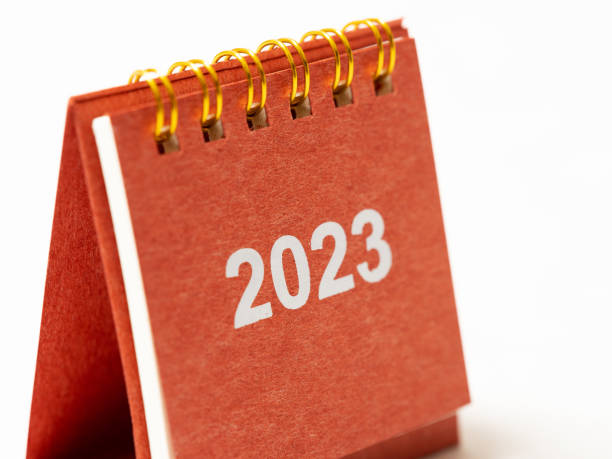 istock 2023 desk calendar close up 1453981990