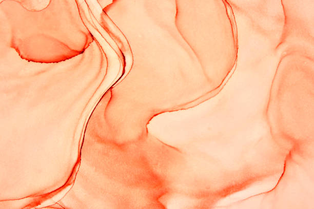 istock Modern abstract painting. Colorful flowing art painting. Geometric background. 1453987115
