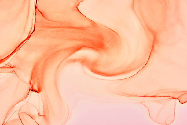 istock Modern abstract painting. Colorful flowing art painting. Geometric background. 1453987184