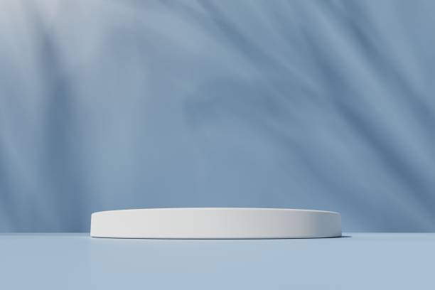 istock Scene with a podium for product presentation, 3d rendering 1453989420